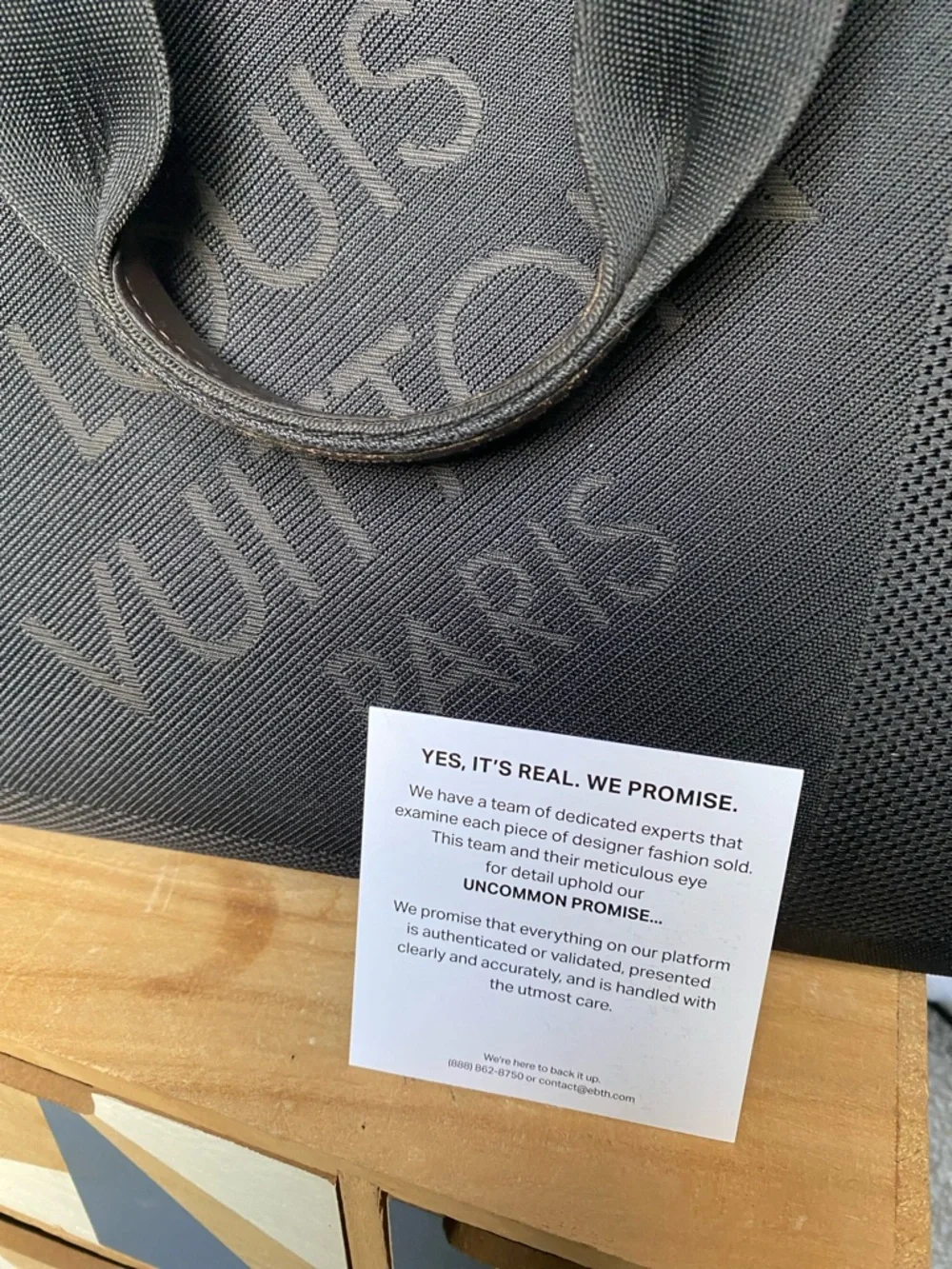 Louis Vuitton Black Canvas Briefcase with Top Handles